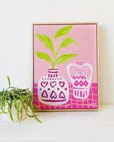 Magenta Hearts With Lily