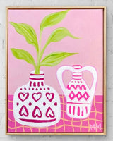 Magenta Hearts With Lily