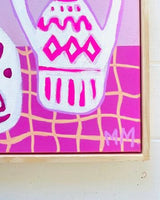 Magenta Hearts With Lily