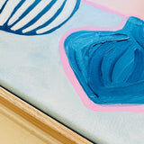 Blues With Eucalyptus On Pink