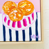 Oranges In Pink Bowl