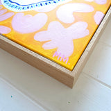 Plate Of Lemons On Pink+Yellow