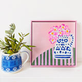 Enid's Coffee Pot With Pansies