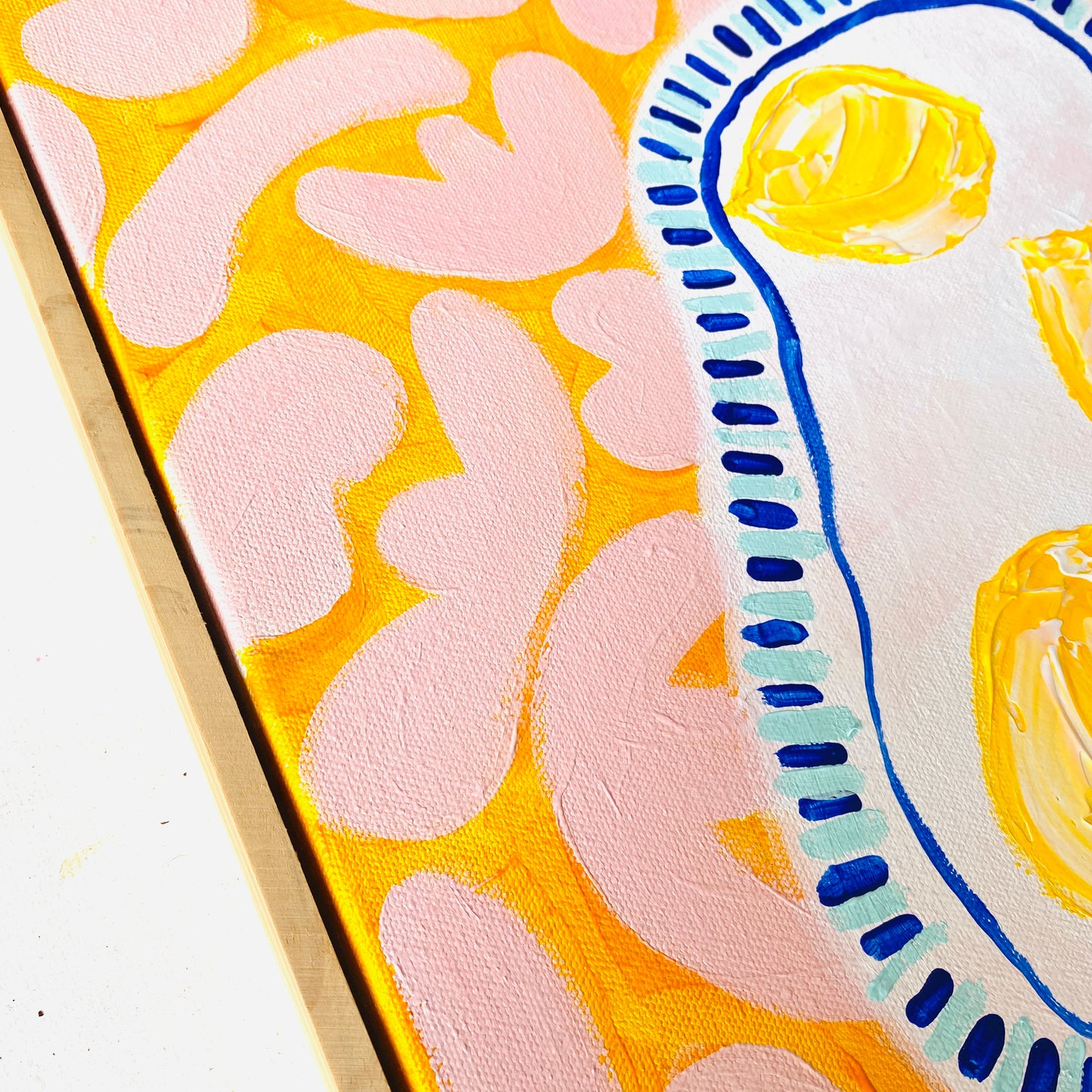 Wonky Plate With Lemons
