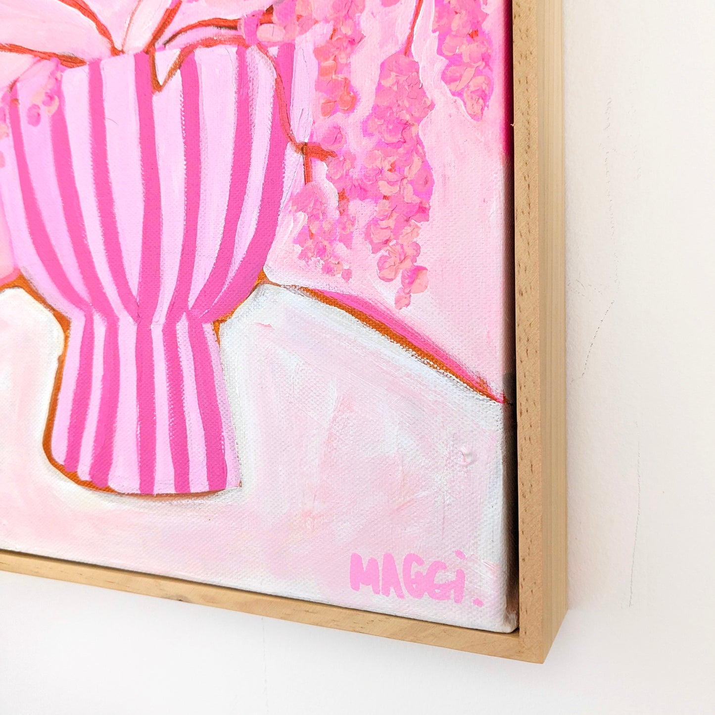 Pink Stripes With Pink Flowers