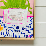 Dragonfruit On Pink With Lemon