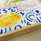 Dragonfruit On Pink With Lemon