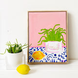 Dragonfruit On Pink With Lemon