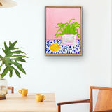 Dragonfruit On Pink With Lemon