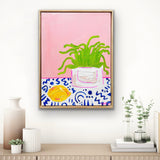 Dragonfruit On Pink With Lemon