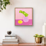 Pink On Pink With Lemon