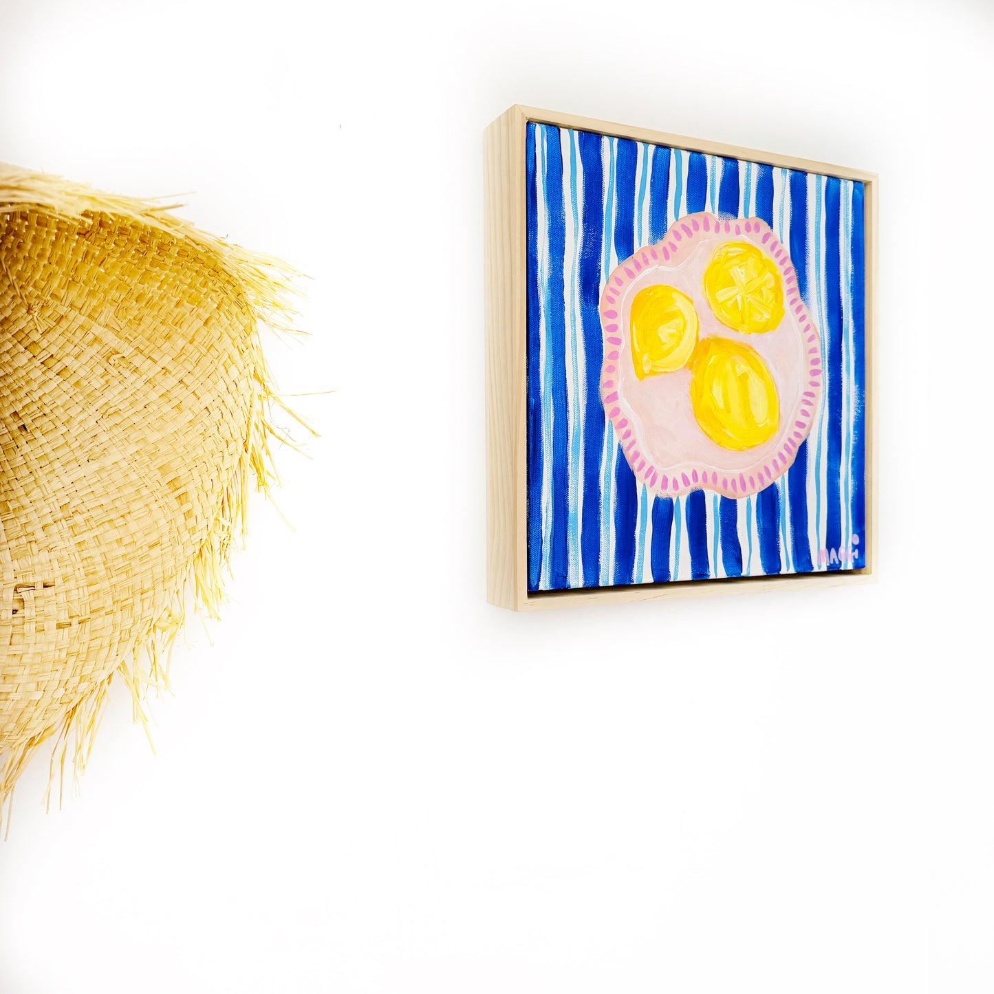 Lemons + Blue Stripes