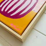 Coffee Pot With Pink Leaves