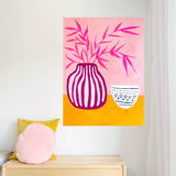 Wonky Bowl With Pink Pot