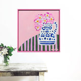 Enid's Coffee Pot With Pansies