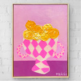 Lemons + Oranges on Pink