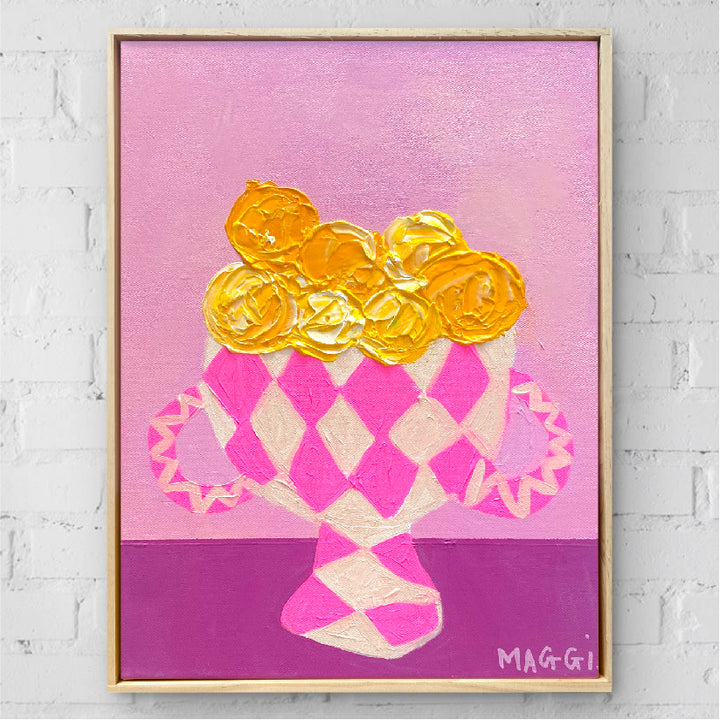 Lemons + Oranges on Pink