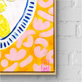 Lemons On Pink And Yellow