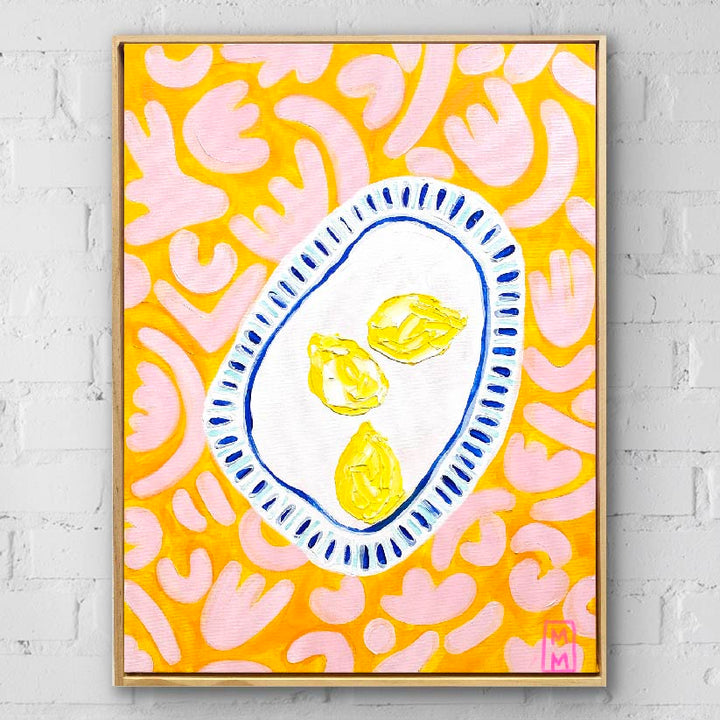 Lemons On Pink And Yellow