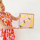 Lemony Lemons On Pink