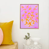 Little Pot With Wattle On Pink