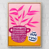 Magenta Urn With Wonky Pot