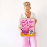 Magenta Urn With Wonky Pot