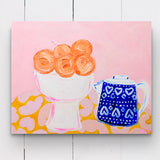 Oranges With Coffee Pot