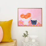 Oranges With Coffee Cup