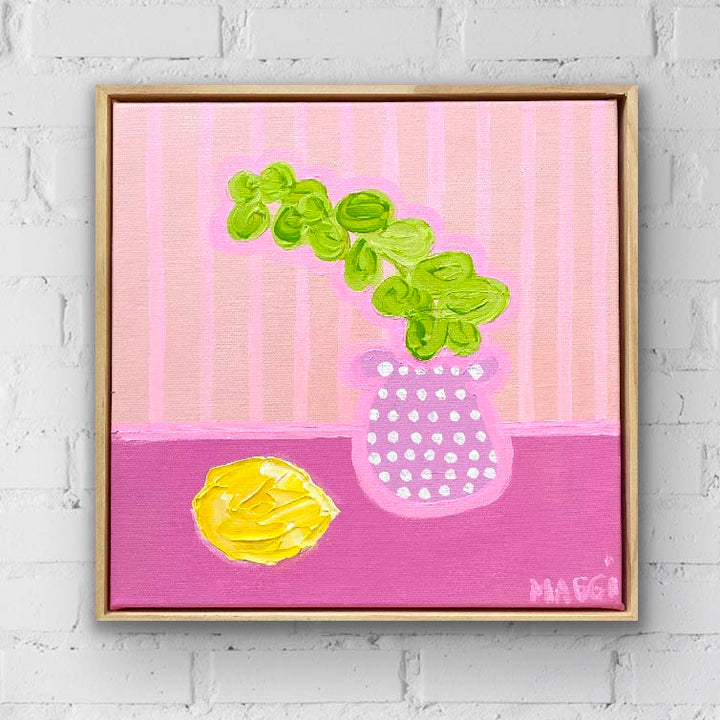 Pink On Pink With Lemon
