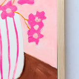 Pink Stripes With Flowers