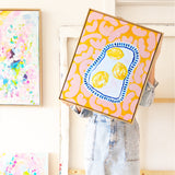 Plate Of Lemons On Pink