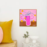 Wonky Vessel With Yellow