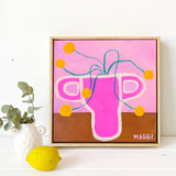 Wonky Vessel With Yellow