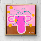 Wonky Vessel With Yellow