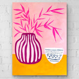 Wonky Bowl With Pink Pot