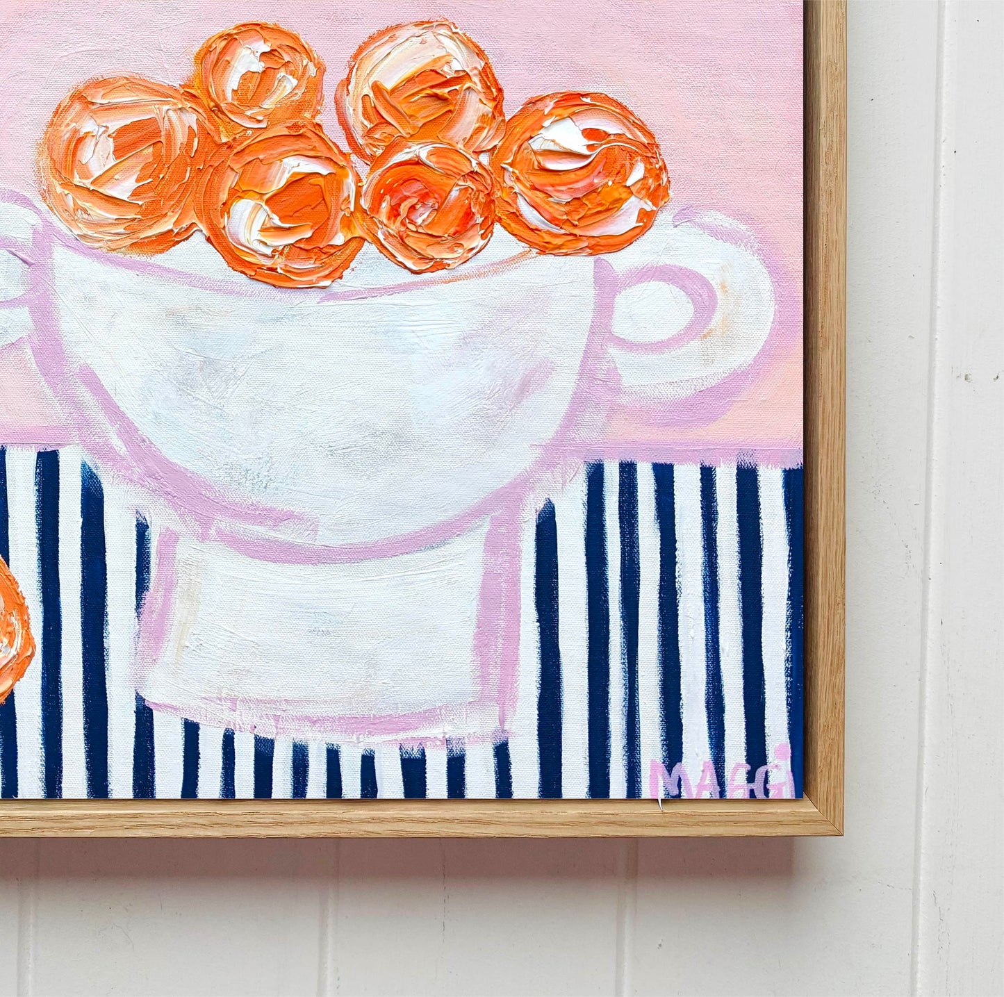 Wonky Urn With Oranges