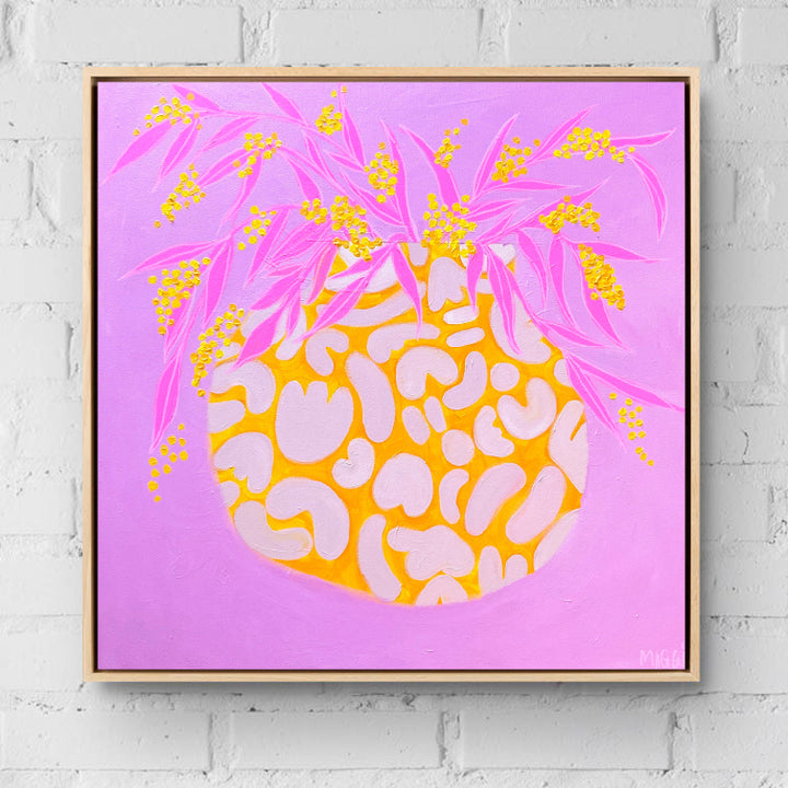 Wonky Vase With Wattle