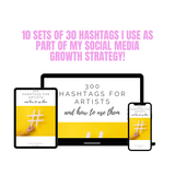300 Hashtags for Artists