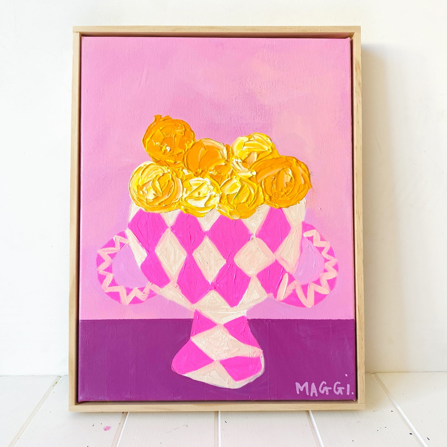 Lemons + Oranges on Pink