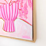 Pink Stripes With Pink Flowers