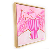 Pink Stripes With Pink Flowers