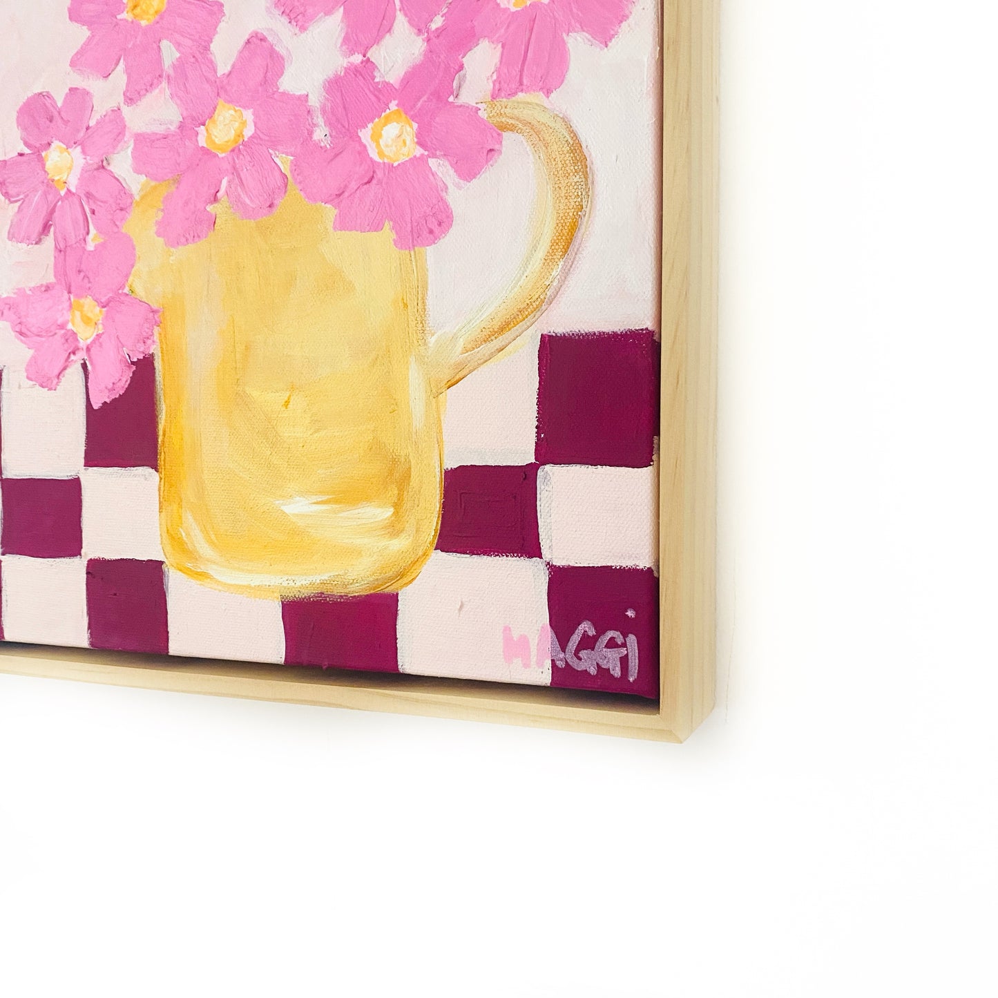 Pink Daisies In A Jug