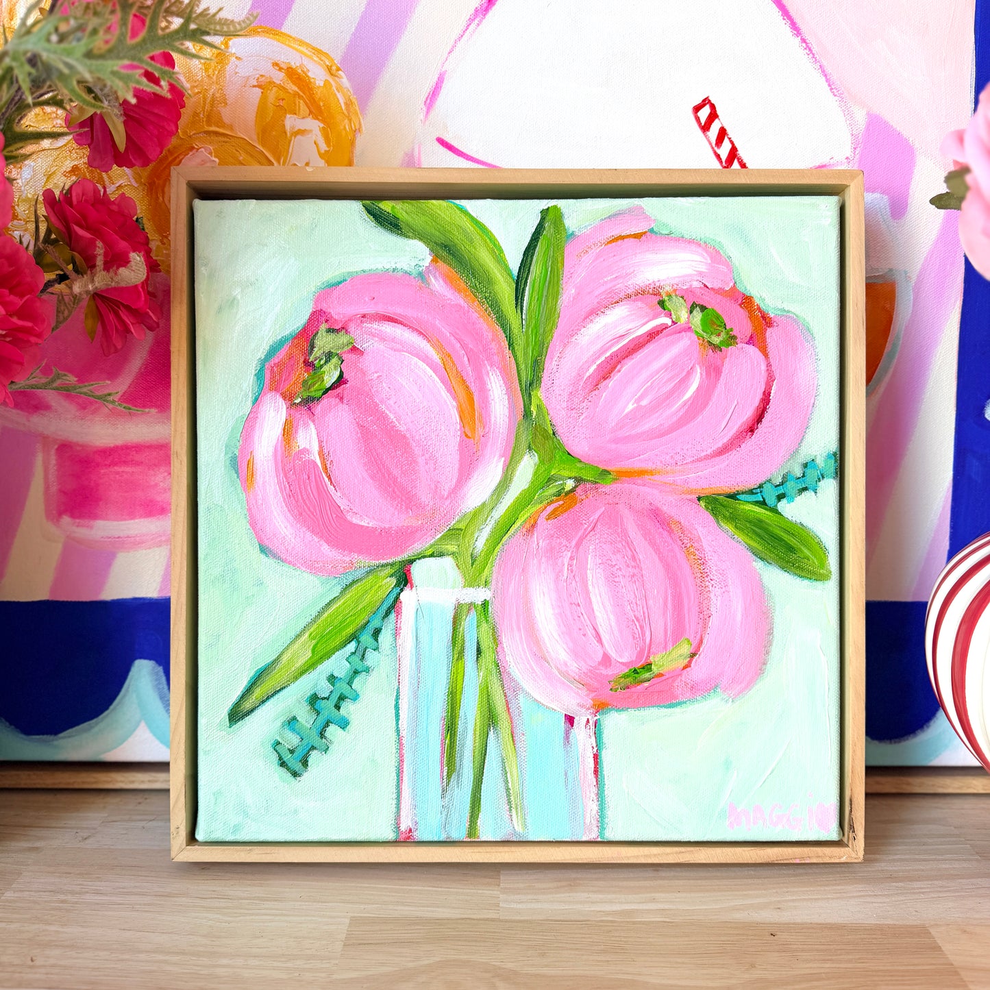 Peonies In Vase