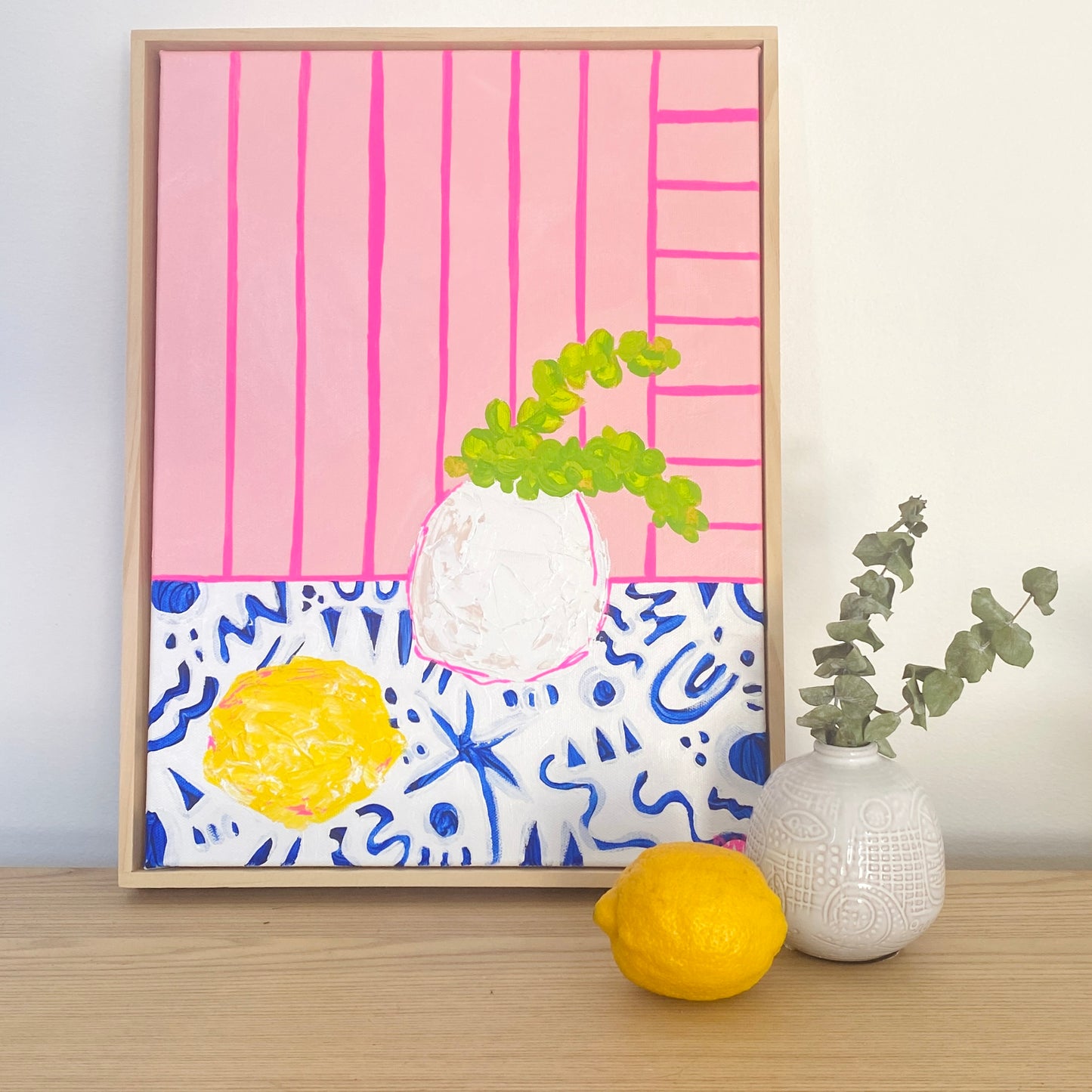 Eucalyptus + Lemon On Blue