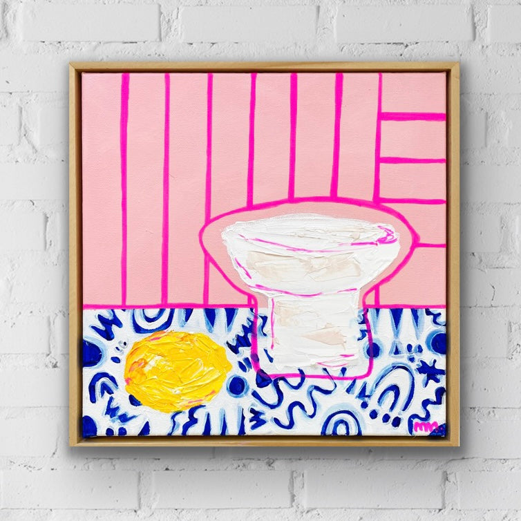 Wonky Vase With Lemon