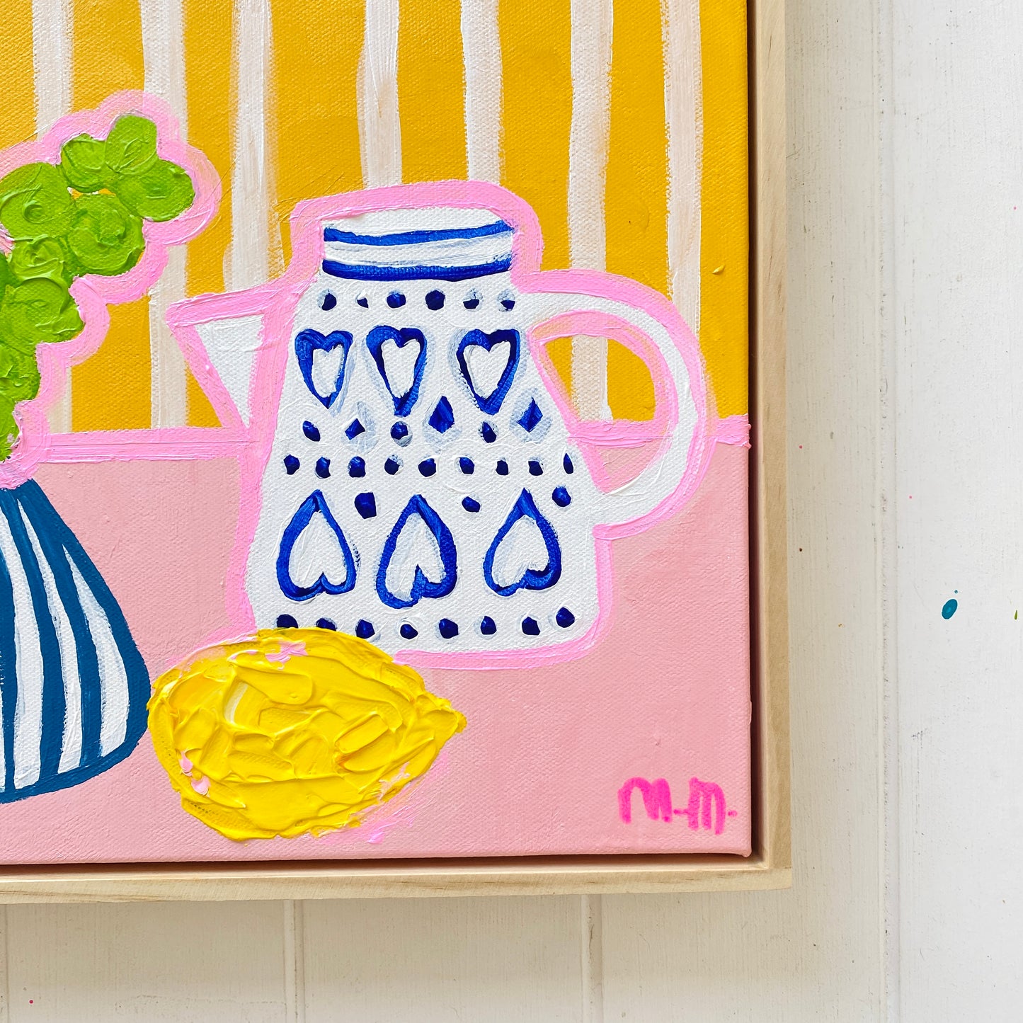 Enid's Coffee Pot on Pink