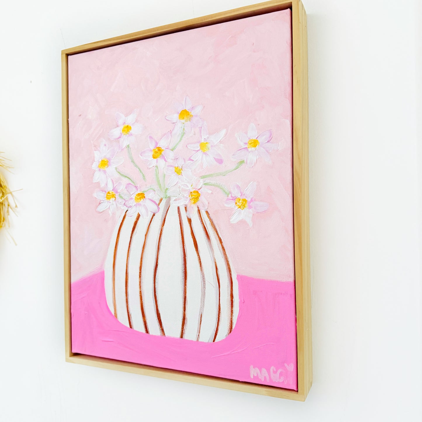 Pink Daisies On Pink