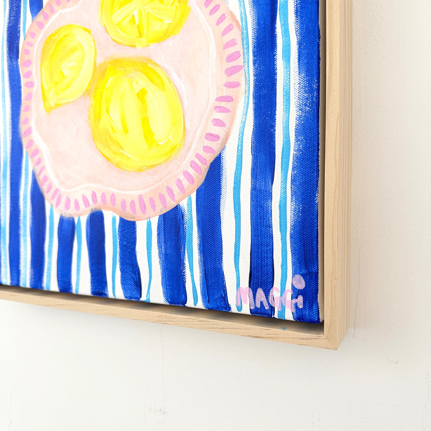 Lemons + Blue Stripes