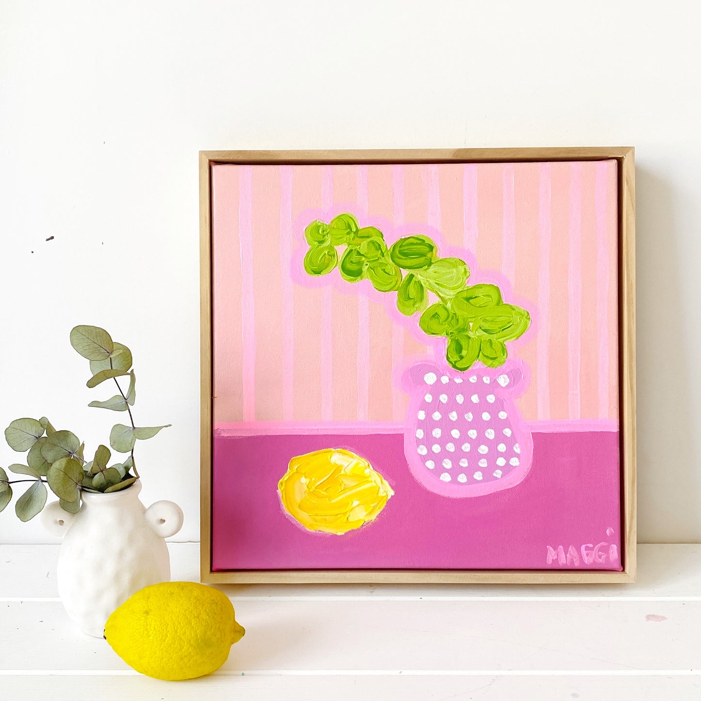 Pink On Pink With Lemon
